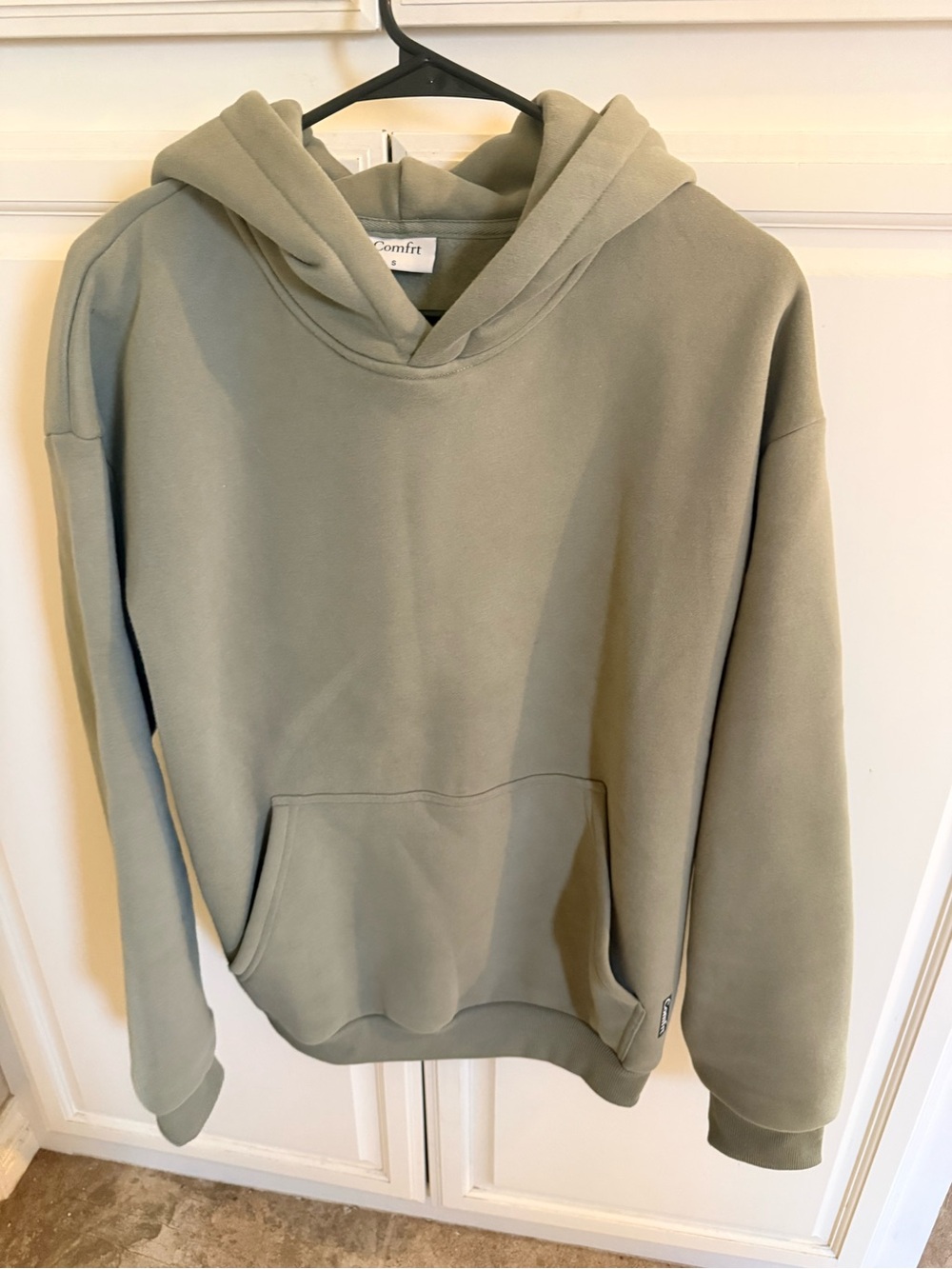 Comfrt Olive Green Hoodie - Relaxed Fit